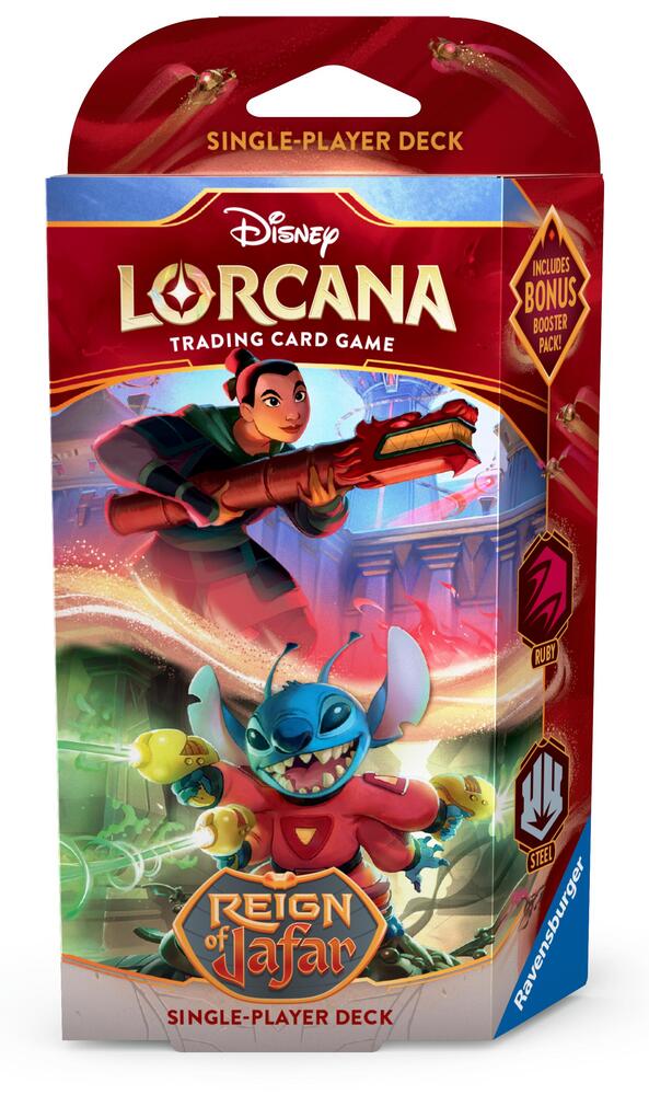 Disney Lorcana Reign of Jafar Reign of Jafar Starter Deck Ruby and Steel deck product