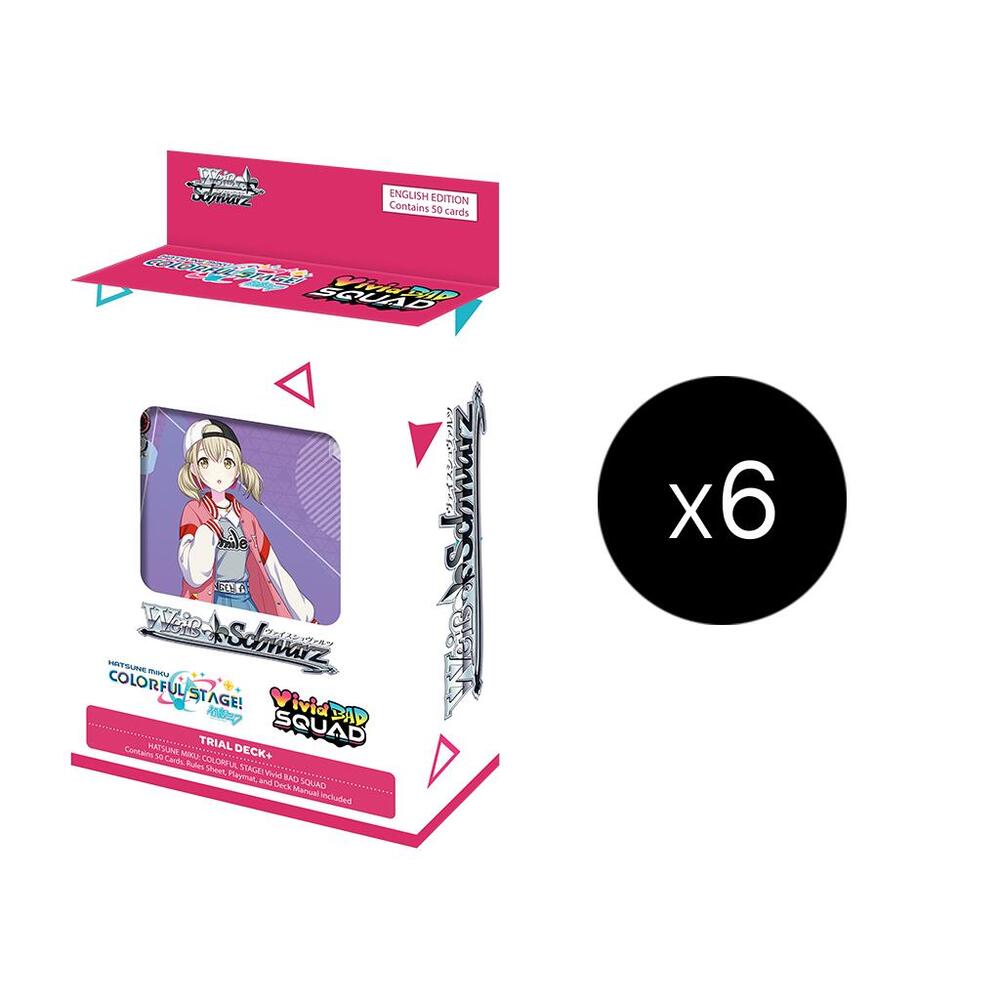 Weiss Schwarz HATSUNE MIKU COLORFUL STAGE HATSUNE MIKU COLORFUL STAGE Vivid Bad Squad Trial Deckplus Display deck product