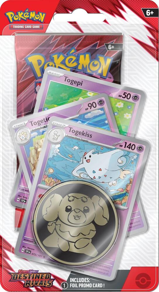 Pokemon TCG Destined Rivals Destined Rivals Premium Checklane Blister Togekiss booster pack