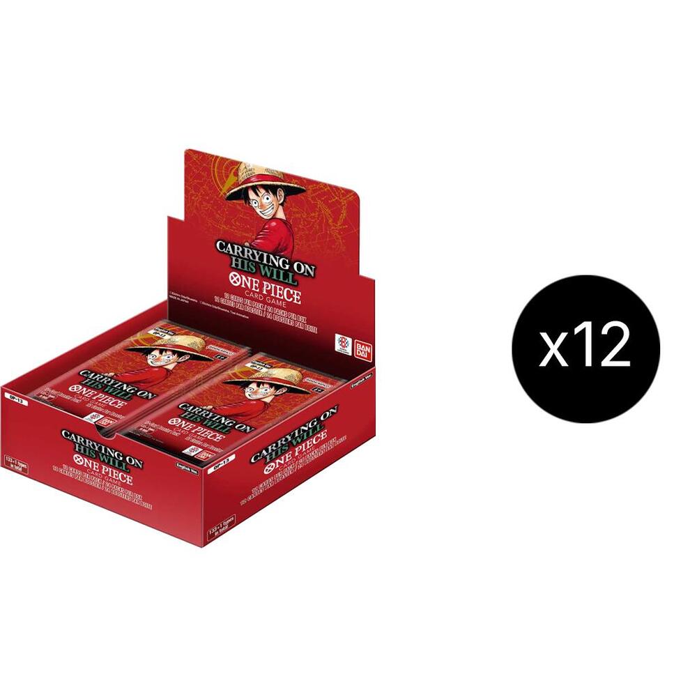One Piece Card Game Carrying On His Will Carrying On His Will Booster Box Case sealed box