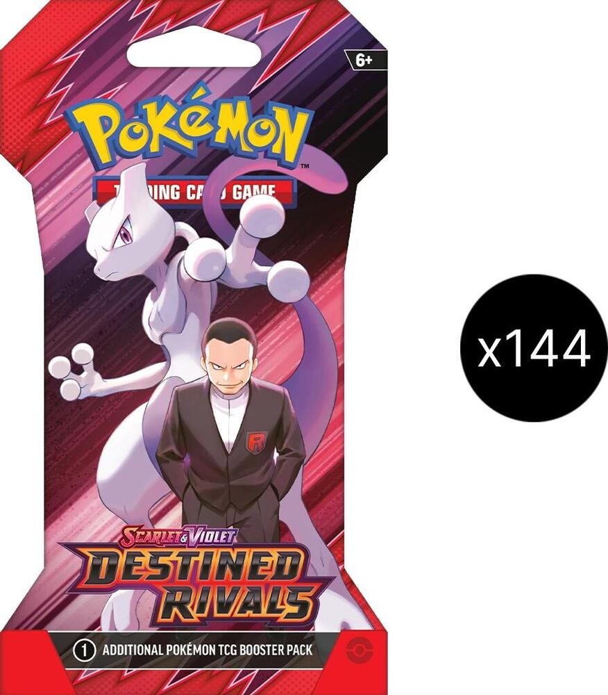 Pokemon TCG Destined Rivals Destined Rivals Sleeved Booster Case sealed box