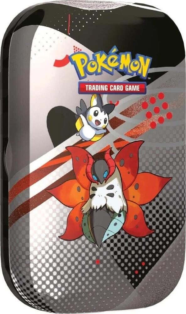 Pokemon TCG Black Bolt Black Bolt Unova Mini Tin Volcarona and Emolga trading card product