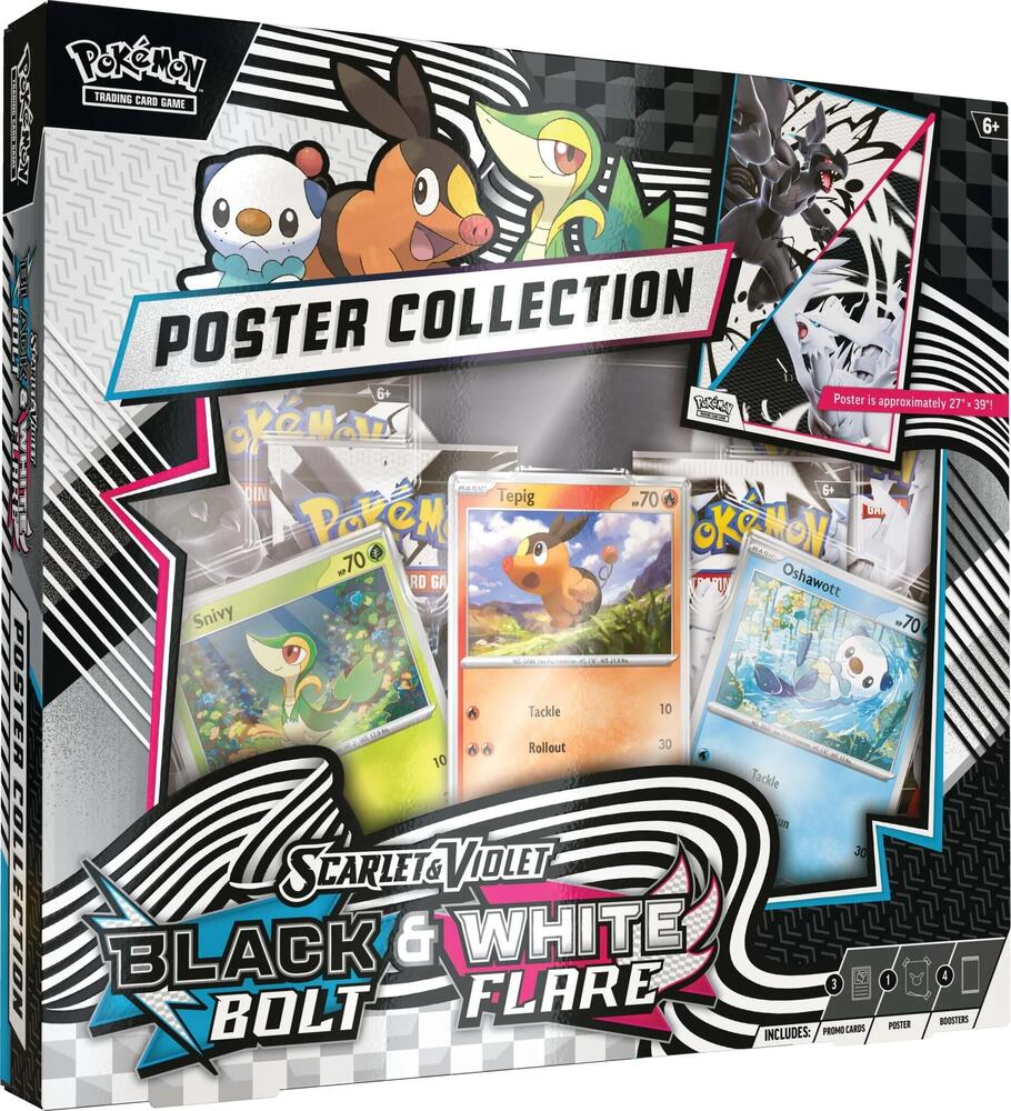 Pokemon TCG Black Bolt Black Bolt Unova Poster Collection sealed box