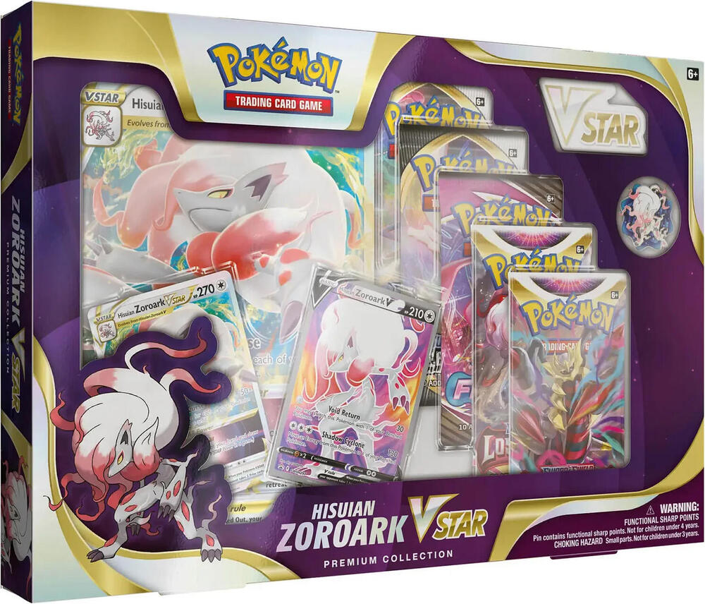 Pokemon TCG Lost Origin Lost Origin Hisuian Zoroark VSTAR Premium Collection International Version sealed box