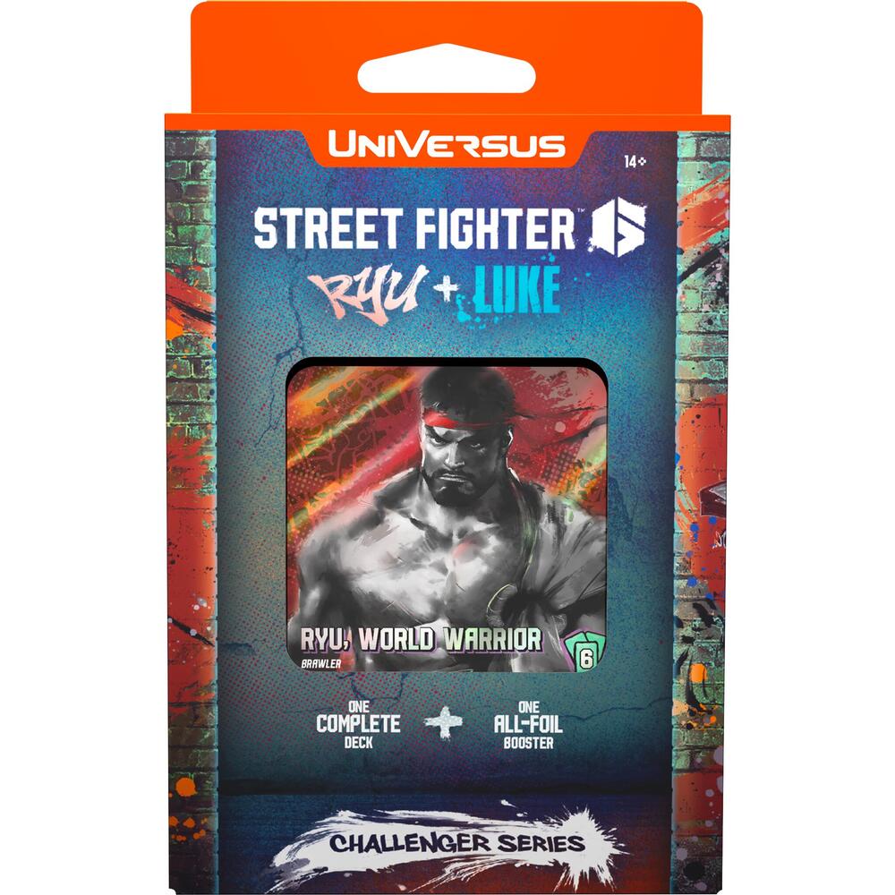 UniVersus Card Game Street Fighter Street Fighter 6 Challenger Series Deck Ryu and Luke deck product