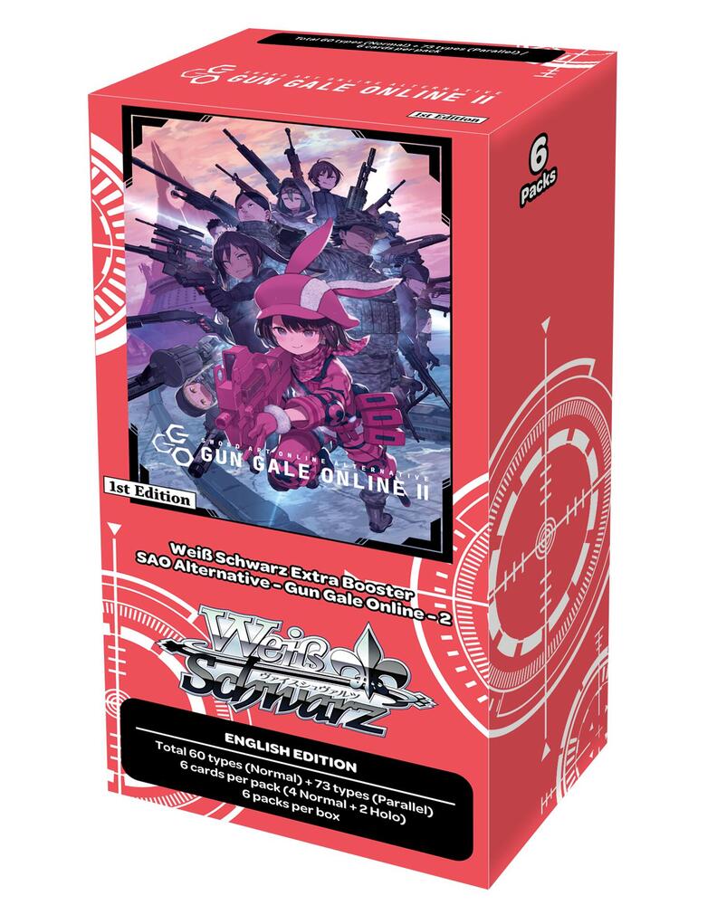 Weiss Schwarz SAO Alternative Gun Gale Online 2 Premium Booster SAO Alternative Gun Gale Online 2 Premium Booster Box sealed box