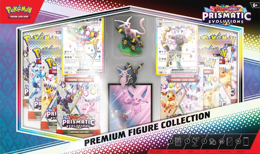 Pokemon TCG Prismatic Evolutions Prismatic Evolutions Premium Figure Collection sealed box
