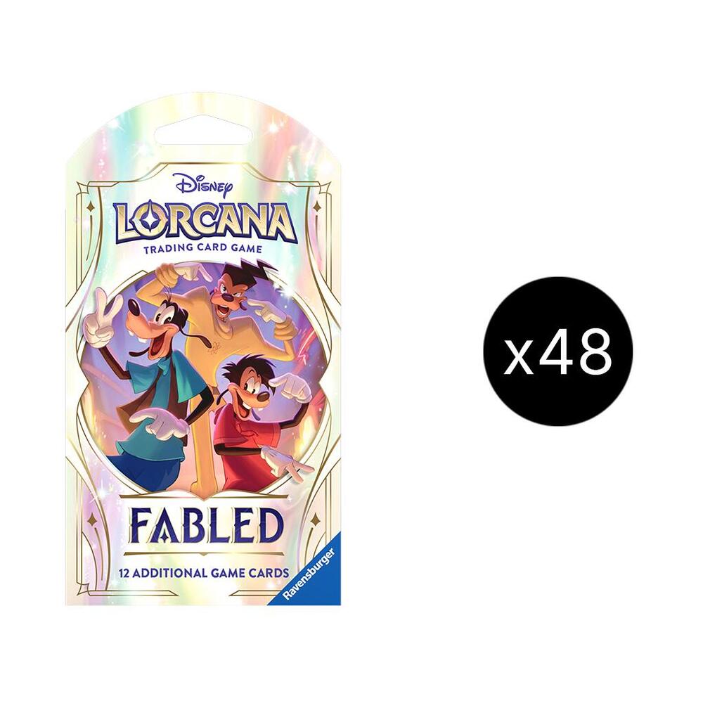 Disney Lorcana Fabled Fabled Sleeved Booster Pack Case sealed box