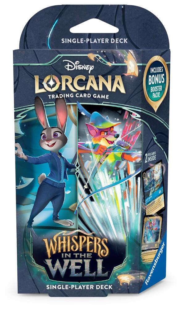 Disney Lorcana Whispers in the Well Whispers in the Well Starter Deck Sapphire and Steel deck product