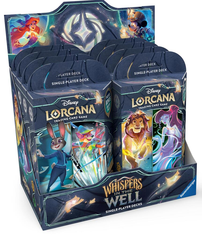 Disney Lorcana Whispers in the Well Whispers in the Well Starter Deck Display deck product