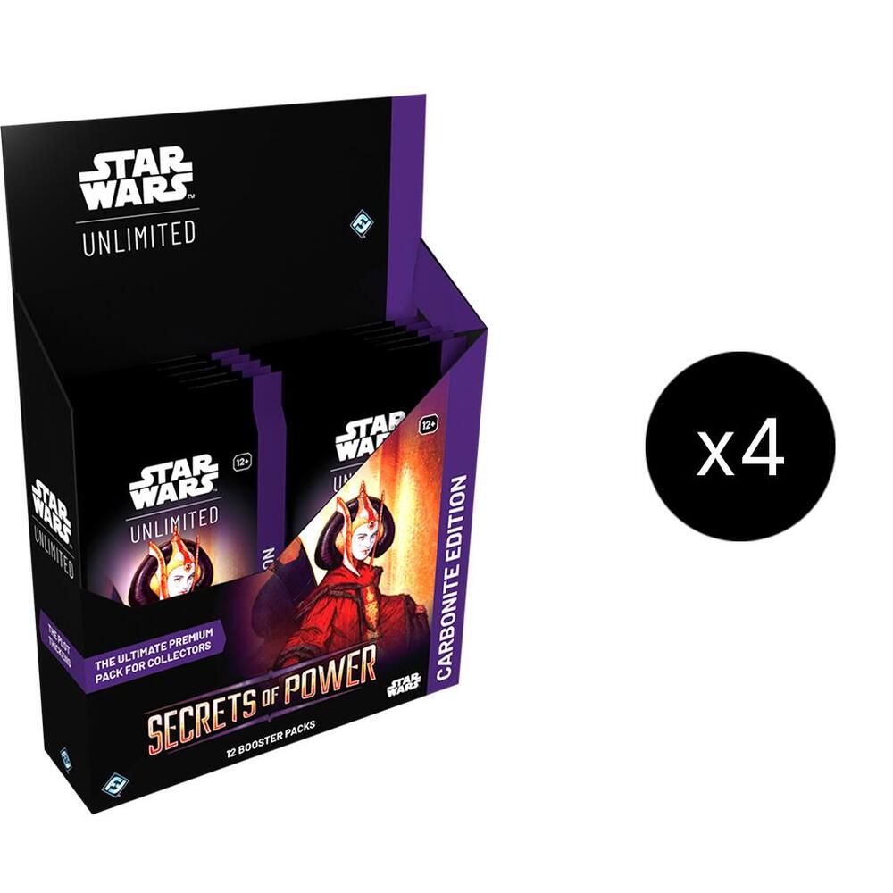 Star Wars Unlimited Secrets of Power Secrets of Power Carbonite Edition Booster Case sealed box
