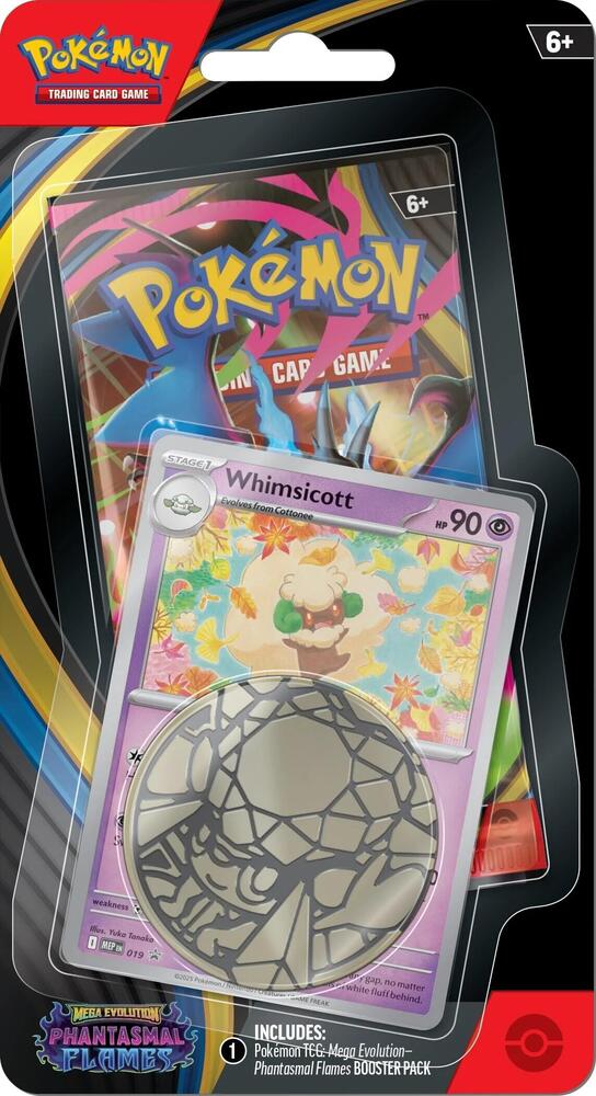 Pokemon TCG Phantasmal Flames Phantasmal Flames Single Pack Blister Whimsicott booster pack