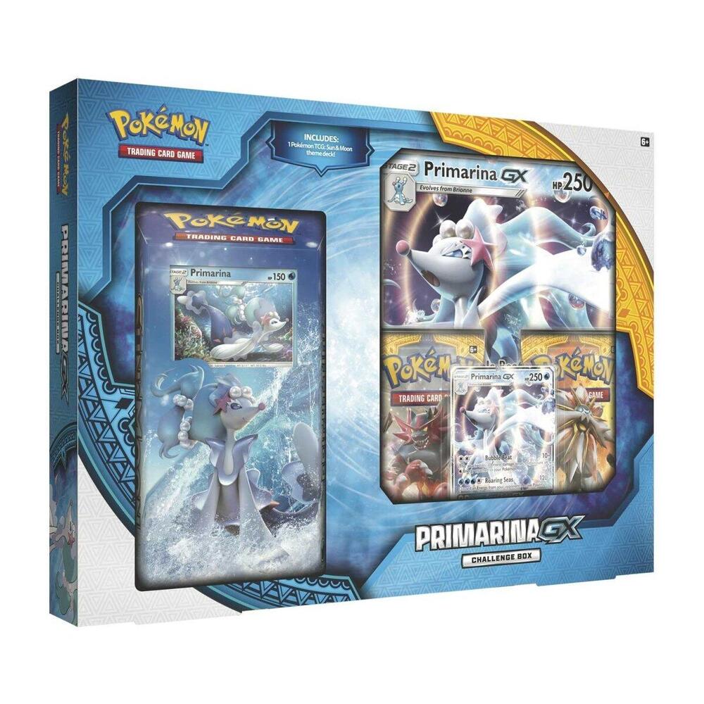 Pokemon TCG Sun and Moon Sun and Moon Primarina GX Challenge Box sealed box