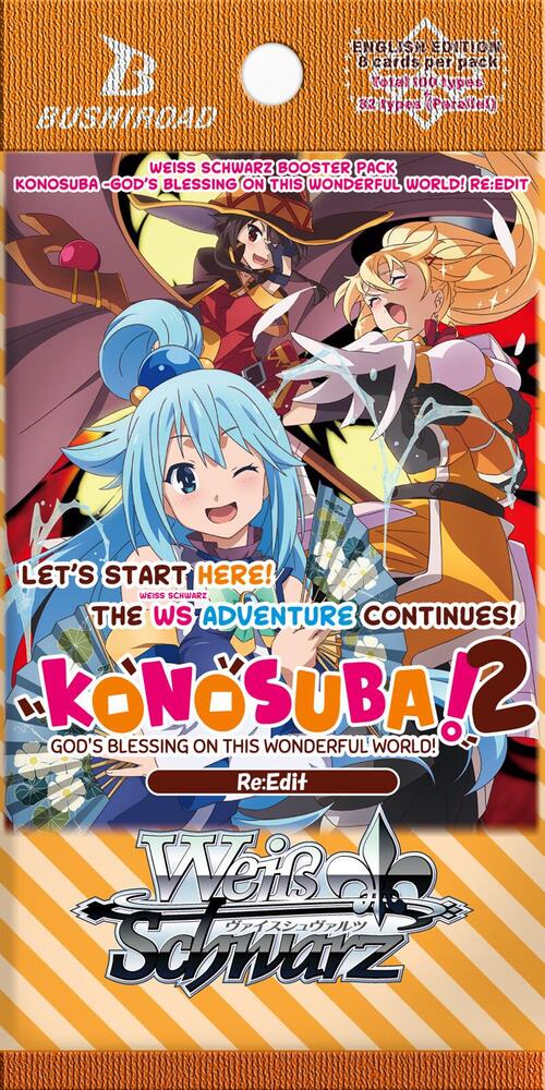 Weiss Schwarz KONOSUBA Gods blessing on this wonderful world KONOSUBA Gods blessing on this wonderful world Booster Pack booster pack