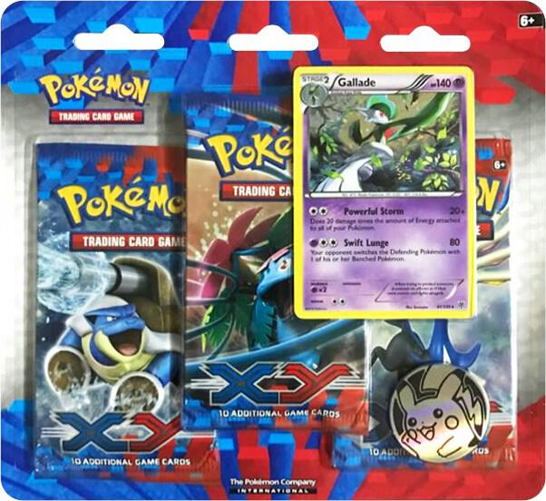 Pokemon TCG XY XY 3 Pack Blister Gallade booster pack