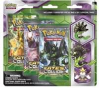 Pokemon TCG Fates Collide Fates Collide Three Pack Pin Blisters Zygarde booster pack