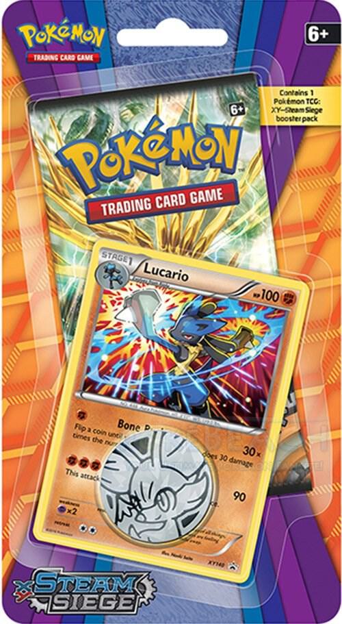 Pokemon TCG Steam Siege Steam Siege Single Pack Blister Lucario booster pack