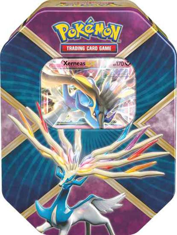 Pokemon TCG Fates Collide Fates Collide Shiny Kalos Tin Xerneas EX trading card product