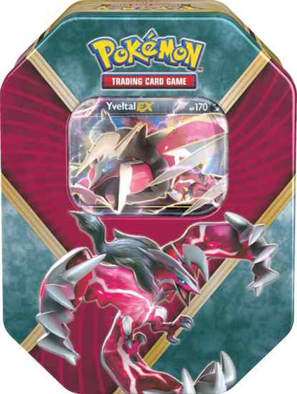 Pokemon TCG Fates Collide Fates Collide Shiny Kalos Tin Yveltal EX trading card product