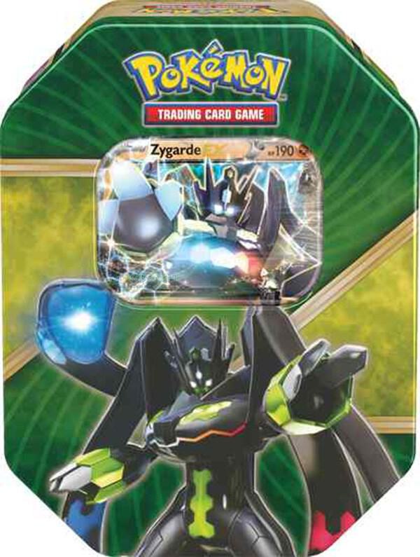 Pokemon TCG Fates Collide Fates Collide Shiny Kalos Tin Zygarde EX trading card product