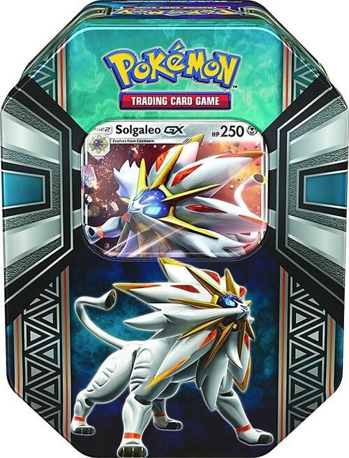 Pokemon TCG Sun and Moon Sun and Moon Legends of Alola Tin Solgaleo GX trading card product