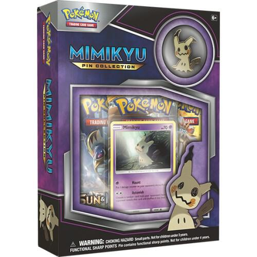 Pokemon TCG Sun and Moon Sun and Moon Mimikyu Pin Collection sealed box