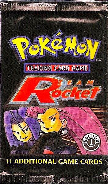 Pokemon TCG Team Rocket Team Rocket Booster Pack 1st Edition booster pack