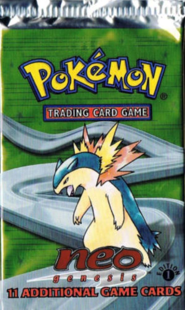 Pokemon TCG Neo Genesis Neo Genesis Booster Pack 1st Edition booster pack