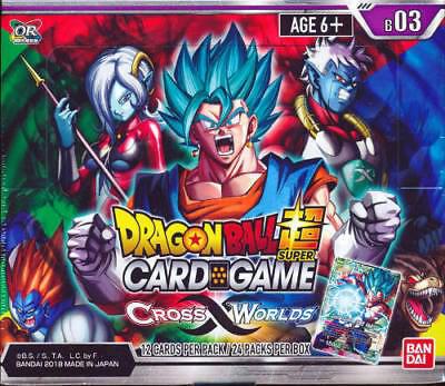 Dragon Ball Super Card Game Cross Worlds Cross Worlds Booster Box sealed box