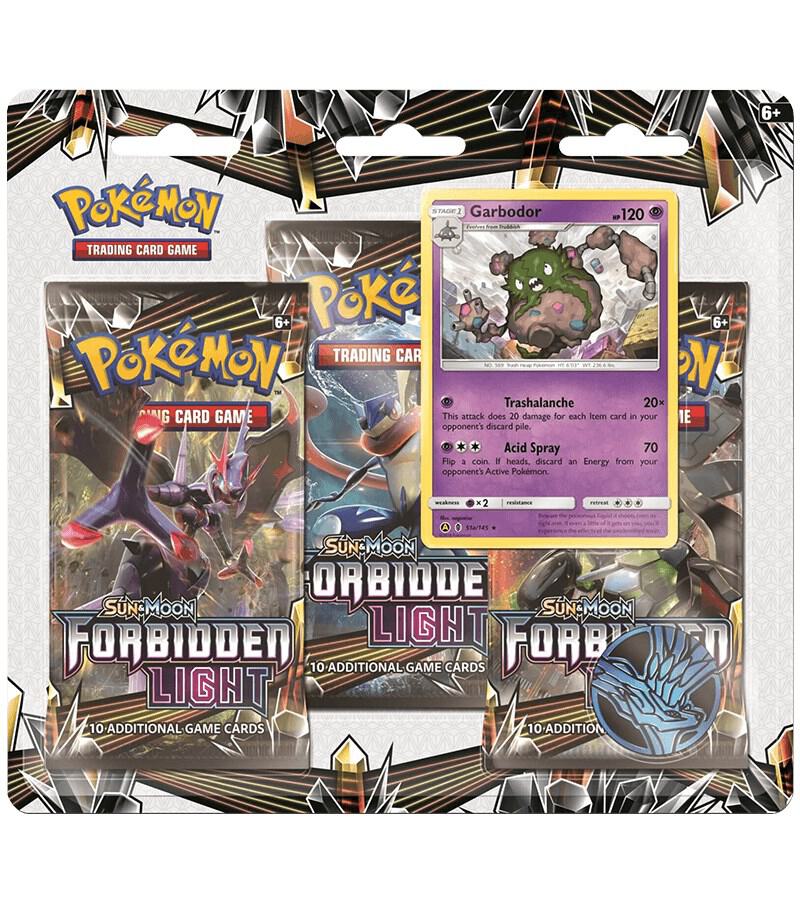 Pokemon TCG Forbidden Light Forbidden Light 3 Pack Blister Garbodor booster pack