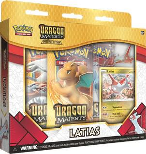 Pokemon TCG Dragon Majesty Dragon Majesty Pin Collection Latias sealed box
