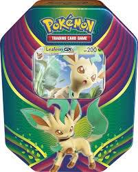 Pokemon TCG Celestial Storm Celestial Storm Evolution Celebration Tin Leafeon GX trading card product