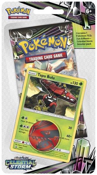 Pokemon TCG Celestial Storm Celestial Storm Single Pack Blister Tapu Bulu booster pack