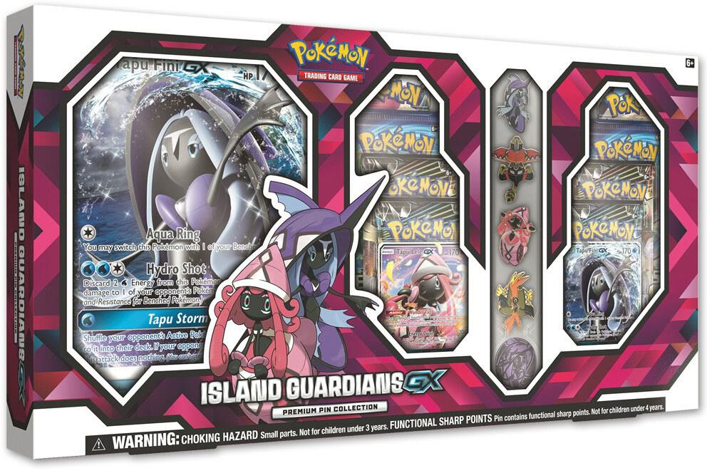 Pokemon TCG Lost Thunder Lost Thunder Island Guardians GX Premium Pin Collection sealed box