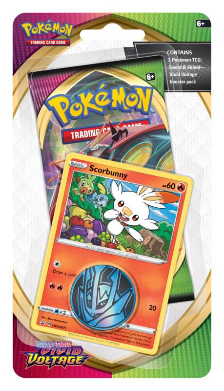 Pokemon TCG Vivid Voltage Vivid Voltage Single Pack Blister Scorbunny booster pack