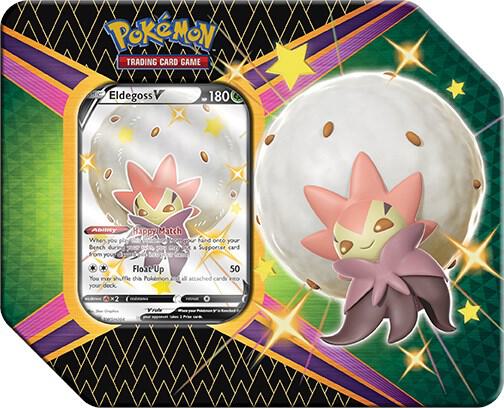 Pokemon TCG Shining Fates Shining Fates V Tin Eldegoss V trading card product