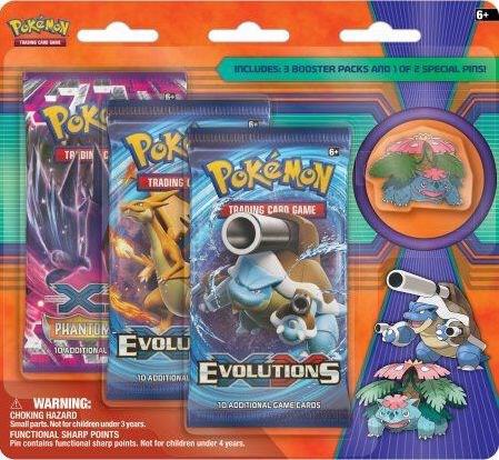 Pokemon TCG Evolutions Evolutions Pin Collection Mega Venusaur sealed box