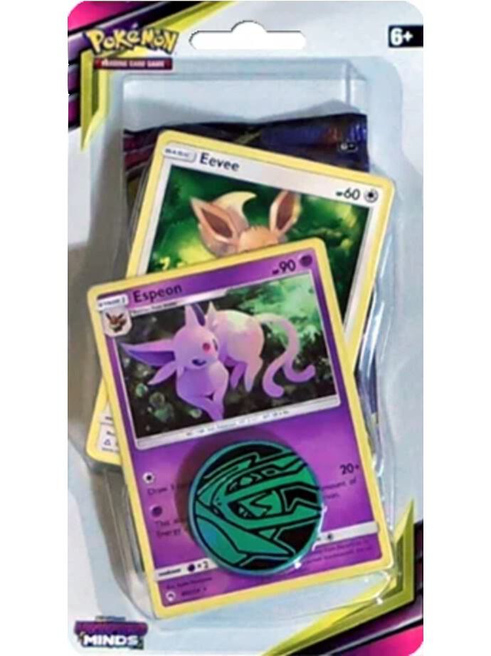 Pokemon TCG Unified Minds Unified Minds Premium Checklane Blister Espeon booster pack