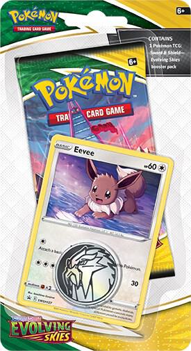 Pokemon TCG Evolving Skies Evolving Skies Single Pack Blister Eevee booster pack