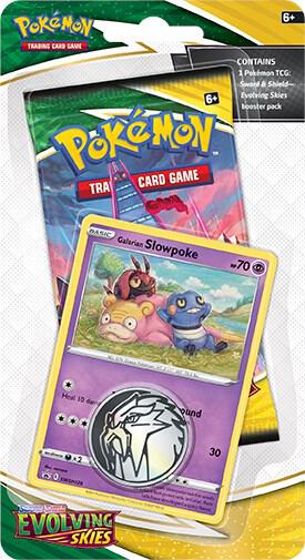 Pokemon TCG Evolving Skies Evolving Skies Single Pack Blister Galarian Slowpoke booster pack