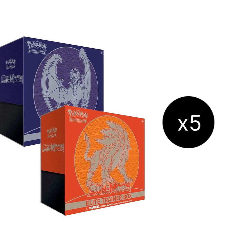 Pokemon TCG Sun and Moon Sun and Moon Elite Trainer Box Case sealed box