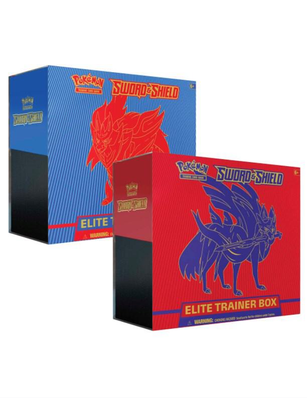 Pokemon TCG Sword and Shield Sword and Shield Elite Trainer Box Set of 2 sealed box