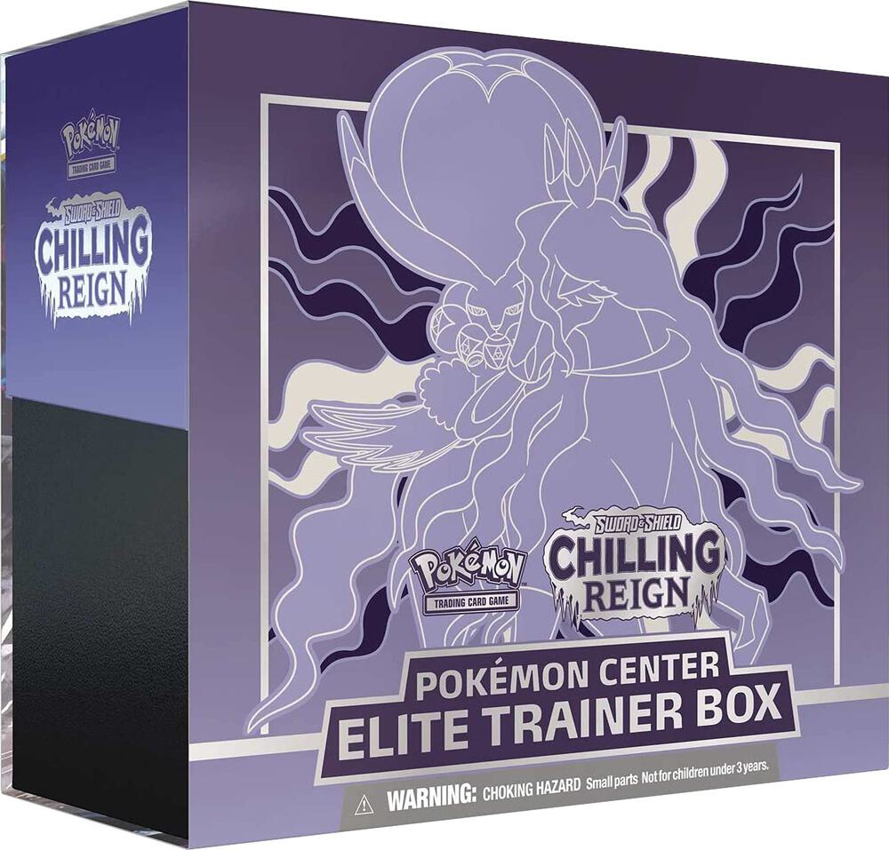 Pokemon TCG Chilling Reign Chilling Reign Pokemon Center Elite Trainer Box Shadow Rider Calyrex Exclusive sealed box