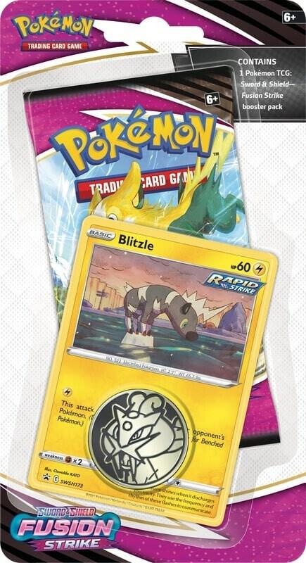 Pokemon TCG Fusion Strike Fusion Strike Single Pack Blister Blitzle booster pack