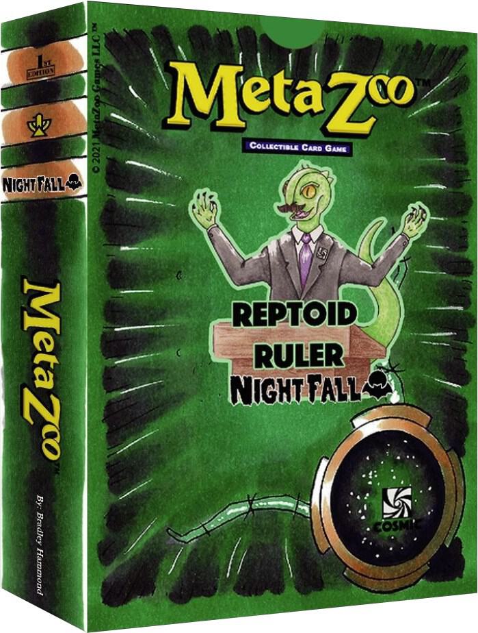 MetaZoo TCG Nightfall Nightfall Tribal Theme Deck Reptoid First Edition deck product