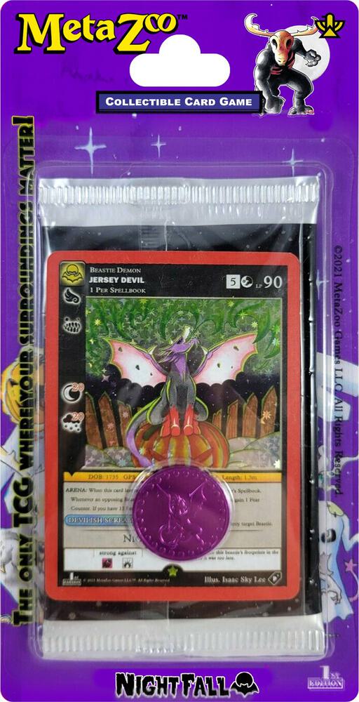 MetaZoo TCG Nightfall Nightfall First Edition Blister Pack booster pack