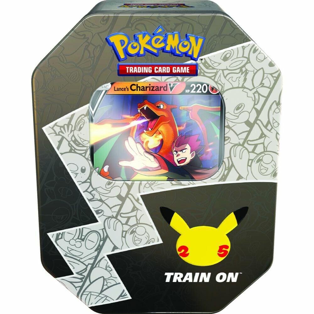 Pokemon TCG Celebrations Celebrations International Tin Lances Charizard V trading card product
