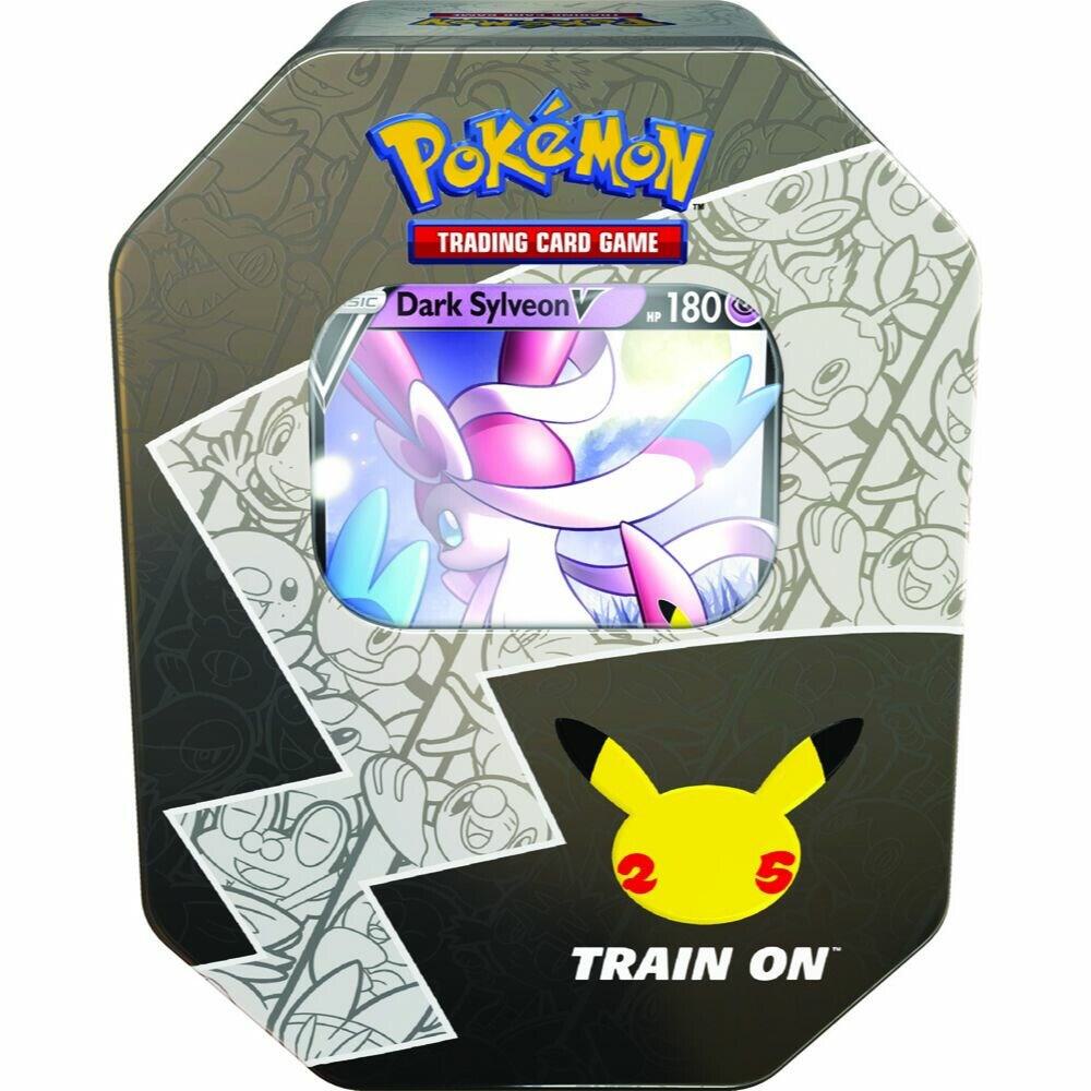 Pokemon TCG Celebrations Celebrations International Tin Dark Sylveon V trading card product
