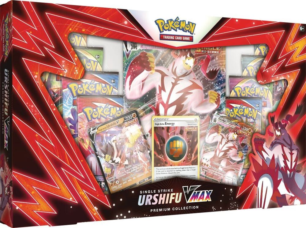 Pokemon TCG Fusion Strike Fusion Strike Single Strike Urshifu VMAX Premium Collection sealed box