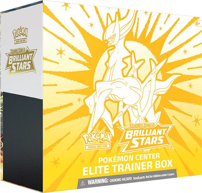 Pokemon TCG Brilliant Stars Brilliant Stars Pokemon Center Elite Trainer Box Exclusive sealed box